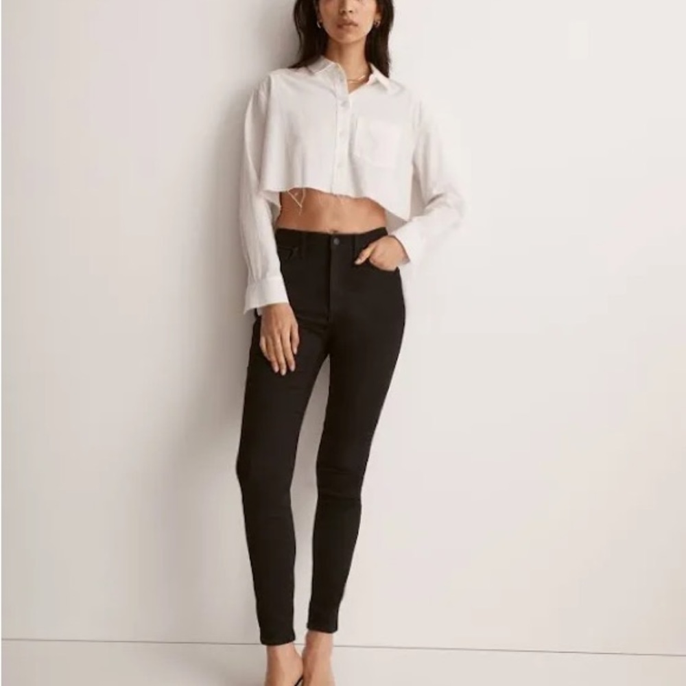Madewell high rise skinny jean black